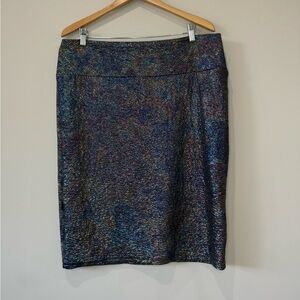 LuLaRoe NWOT Iridescent Cassie Pencil Skirt size 3XL